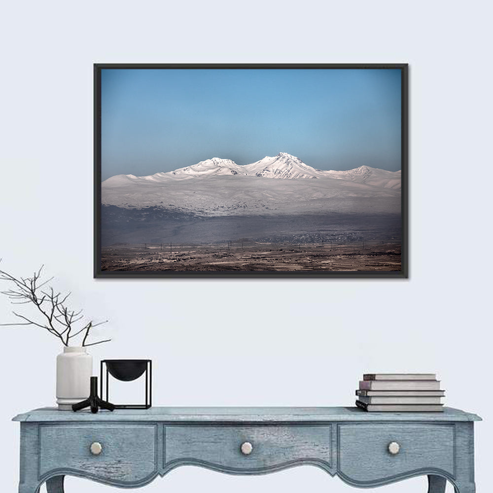 Mount Aragats Winter Landscape Wall Art