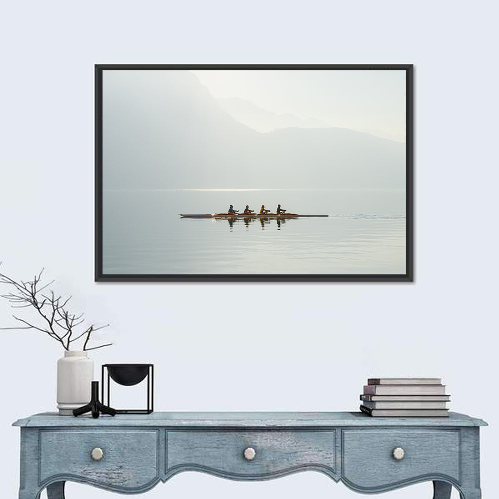 Four Rowers on Lake Lugano Wall Art