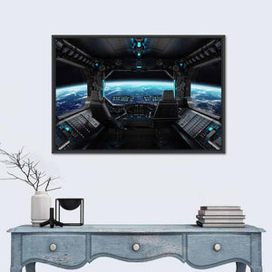 Spaceship Grunge Interior Wall Art