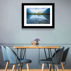 Motorhome by Mountain Lake Wall Art