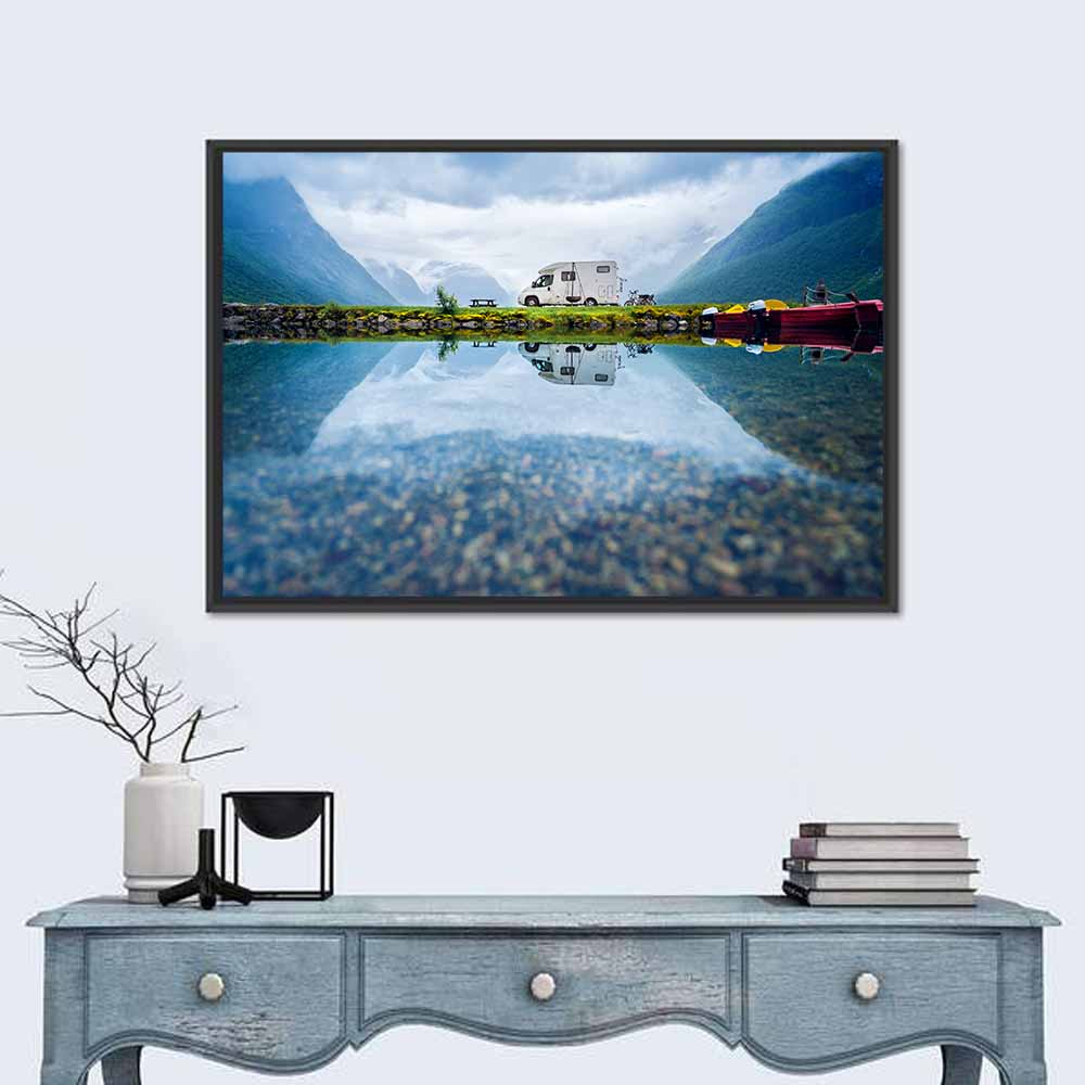 Lake and Vacation Concept Wall Art