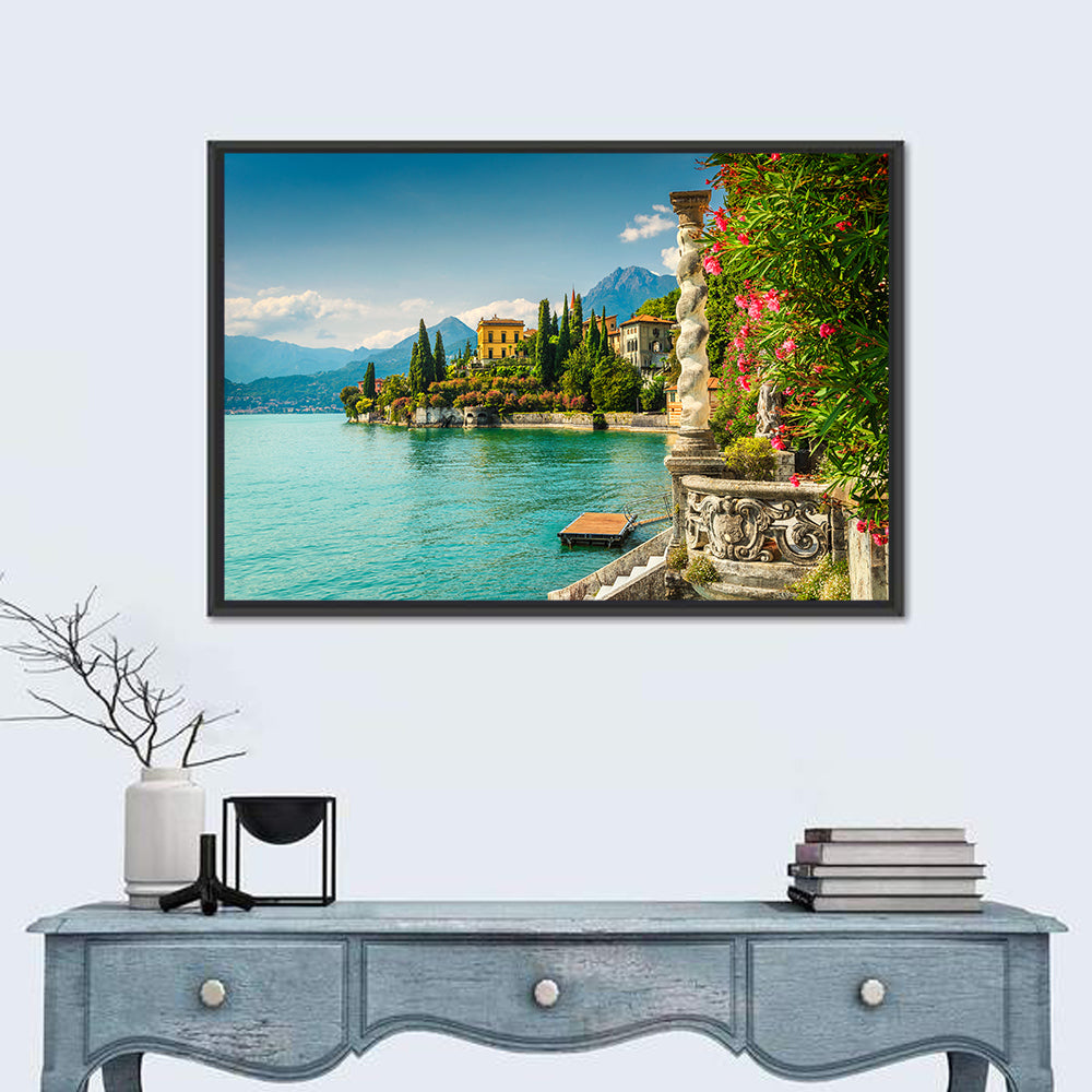 Villa Monastero View, Lake Como Wall Art in a room, landscape