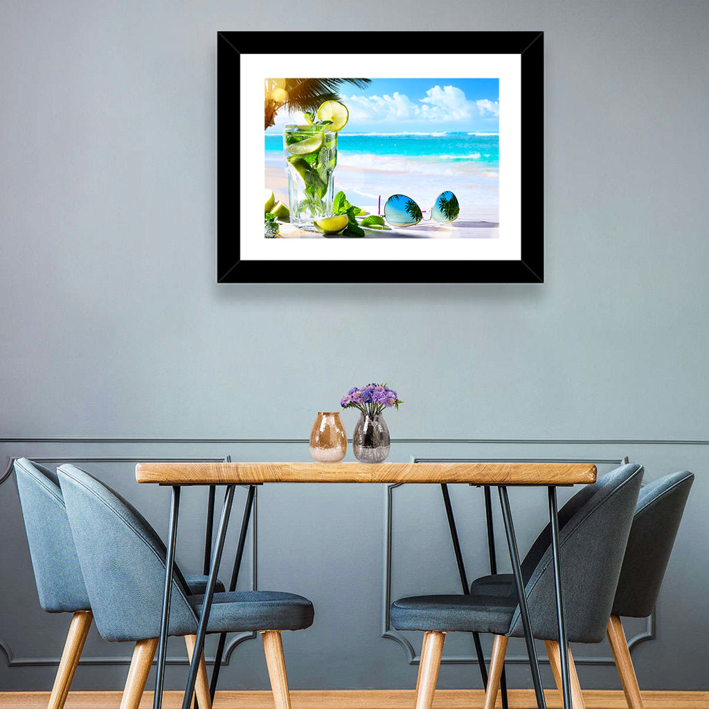 Mojito Beach Scene Wall Art