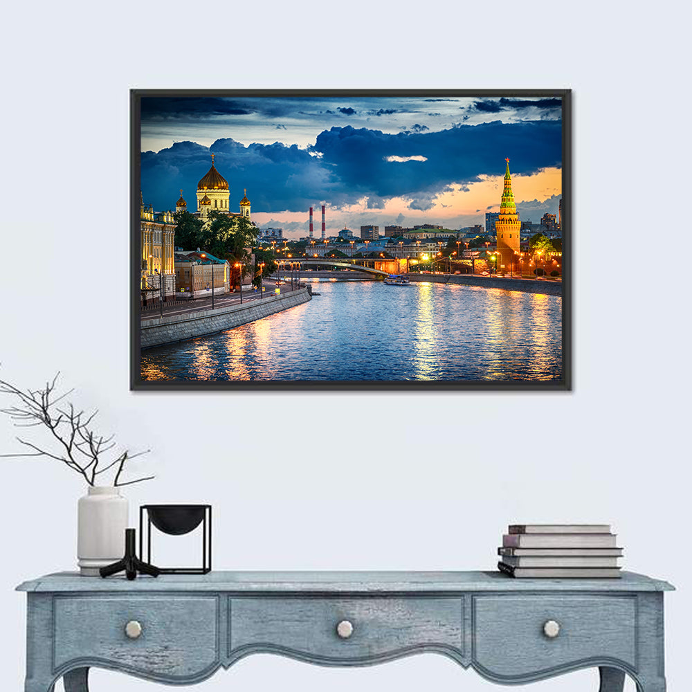 Kremlin Moscow River Wall Art