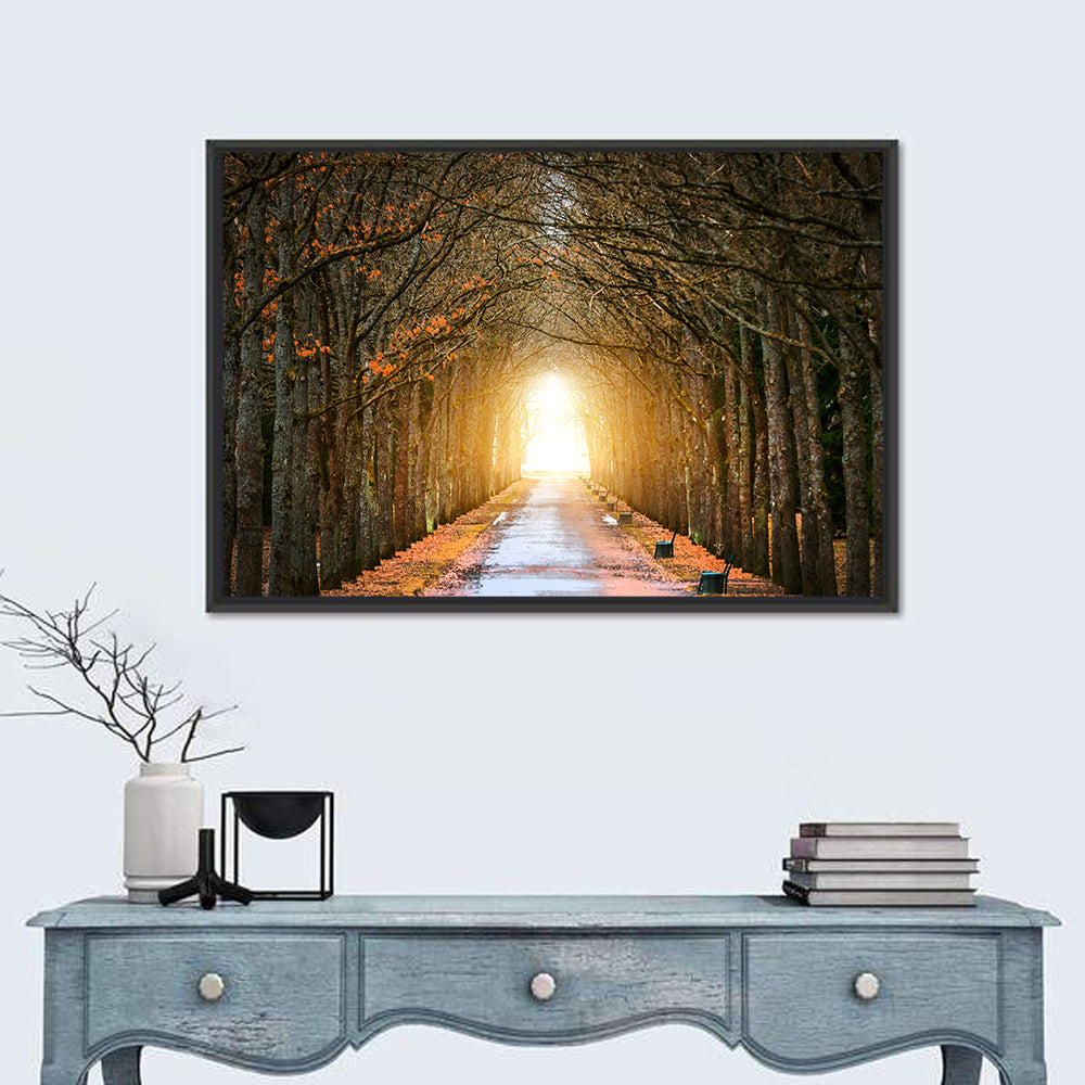Autumn Oak Tunnel Wall Art