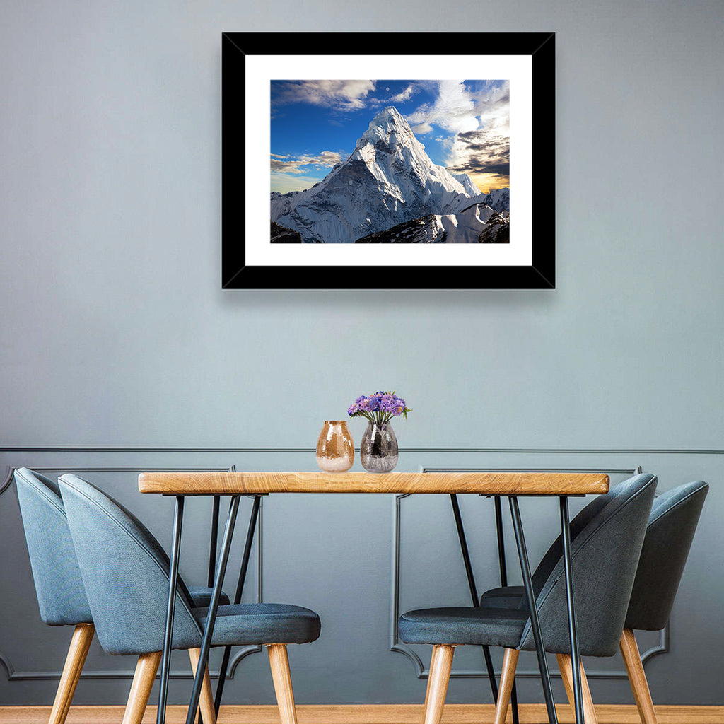 Ama Dablam at Golden Dusk Wall Art