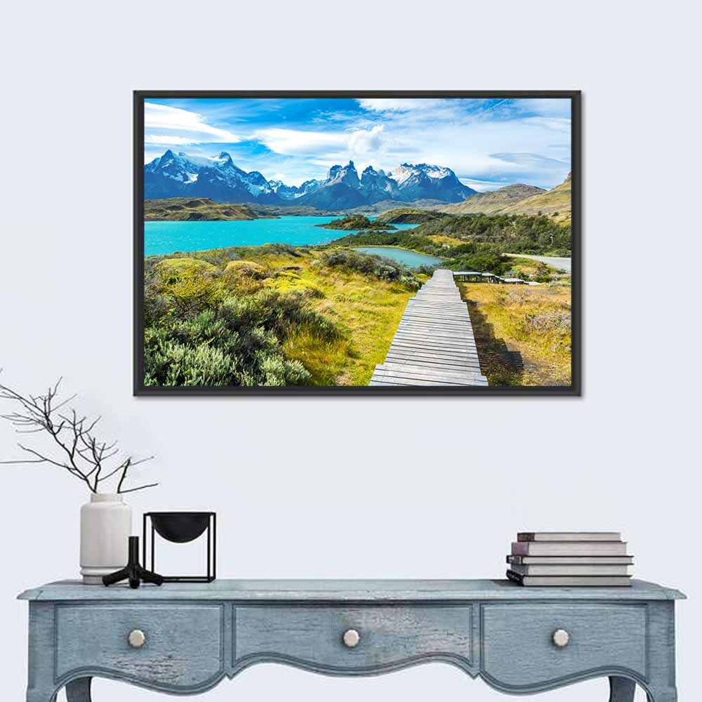 Torres Del Paine Boardwalk to Turquoise Lake Wall Art