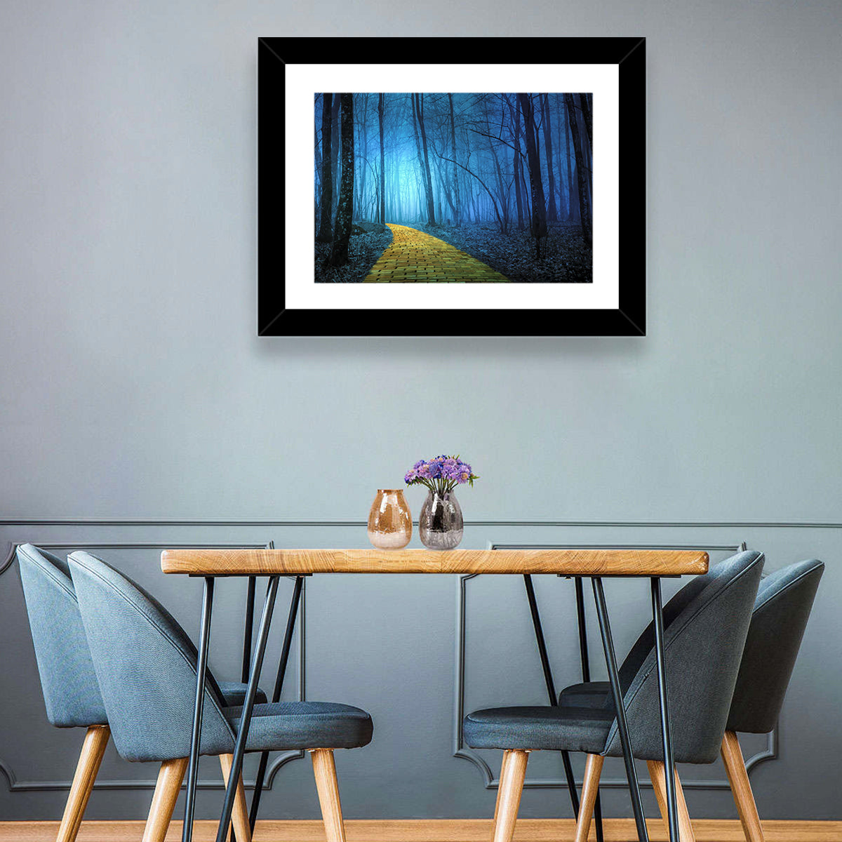 Misty Yellow Brick Road Wall Art
