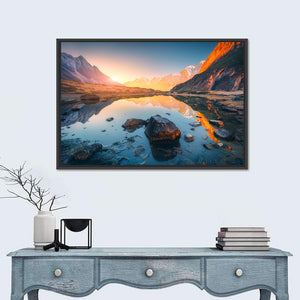 Himalayan Mountains Lake Wall Art