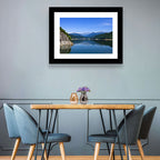 Cliffside Mountain Lake Reflection Wall Art