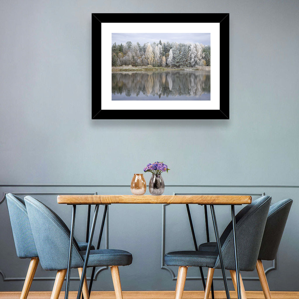 Pskov Region Forest Lake Wall Art