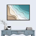 Aerial Beach Layers Wall Art