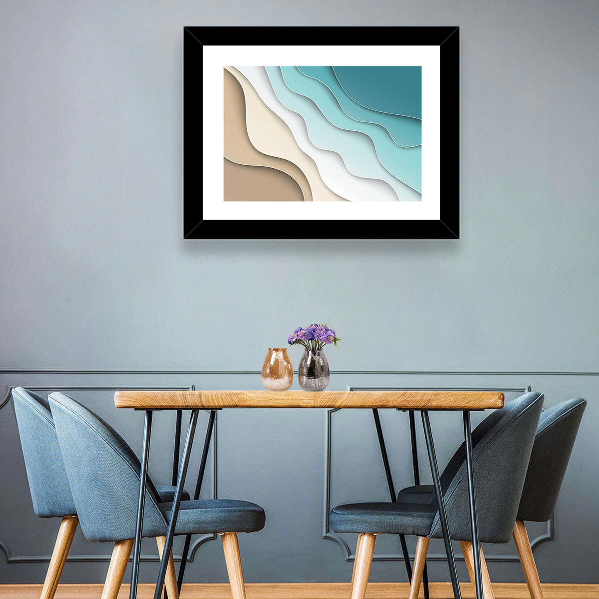 Aerial Beach Layers Wall Art