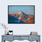 Ještěd Summit at Golden Hour Wall Art