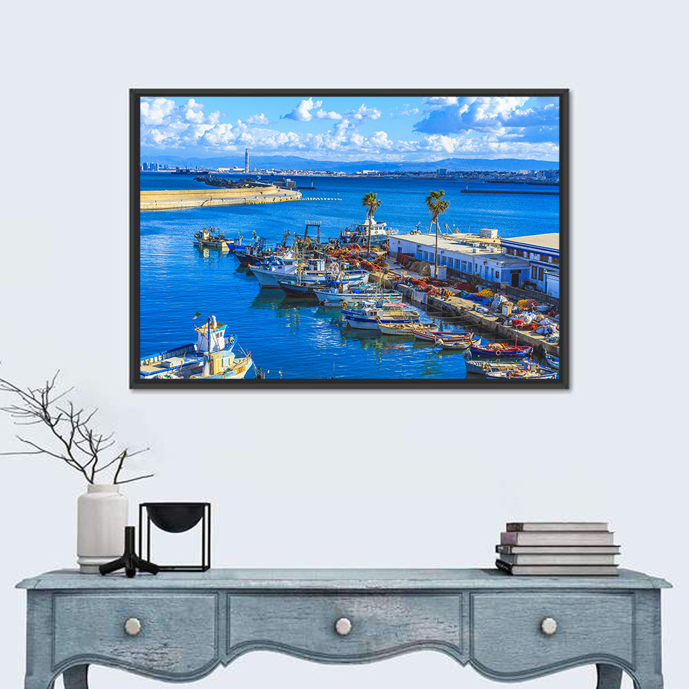 Sfax Fishing Harbor Wall Art