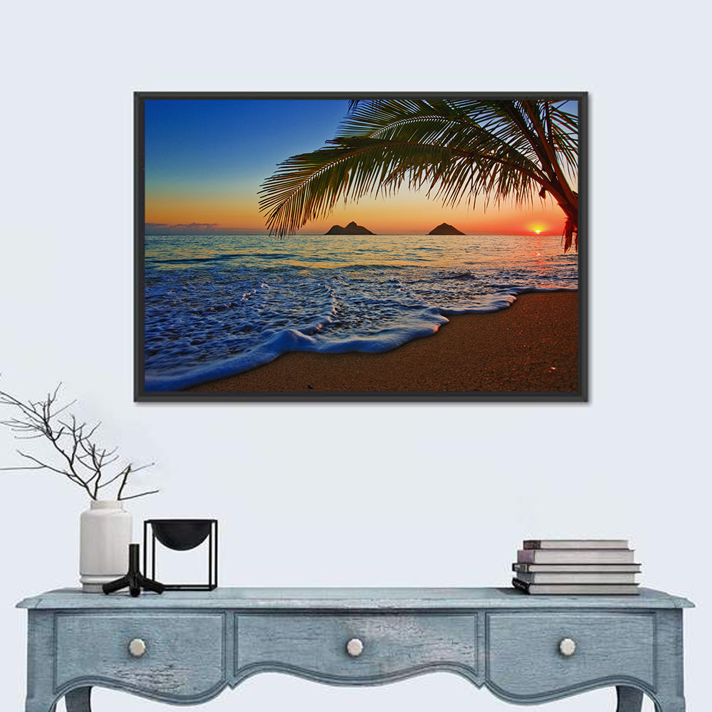 Lanikai Sunset Over Mokulua Islands Wall Art