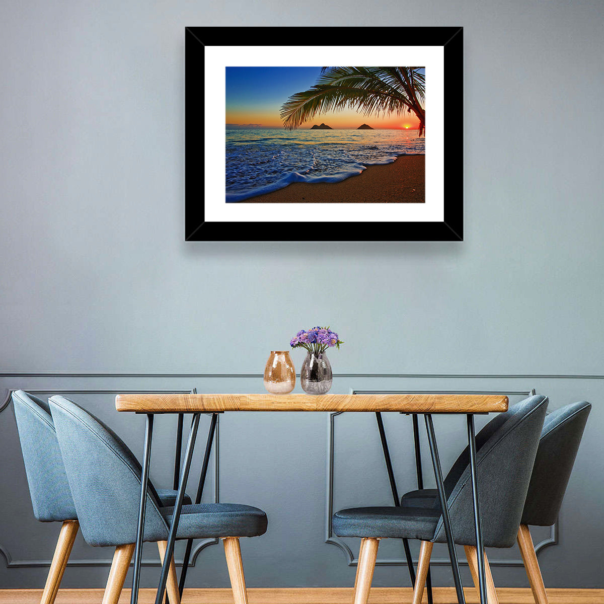 Lanikai Sunset Over Mokulua Islands Wall Art