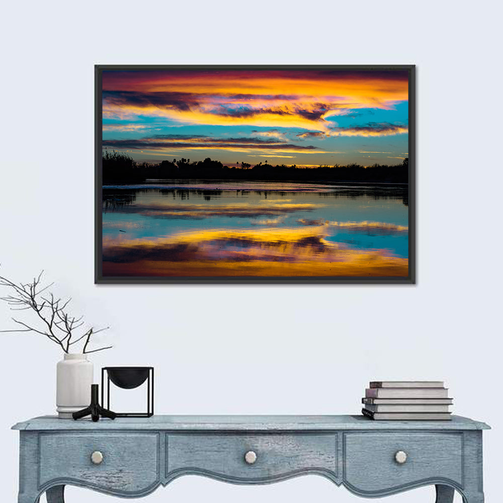 Colorado River Dusk Reflection Wall Art