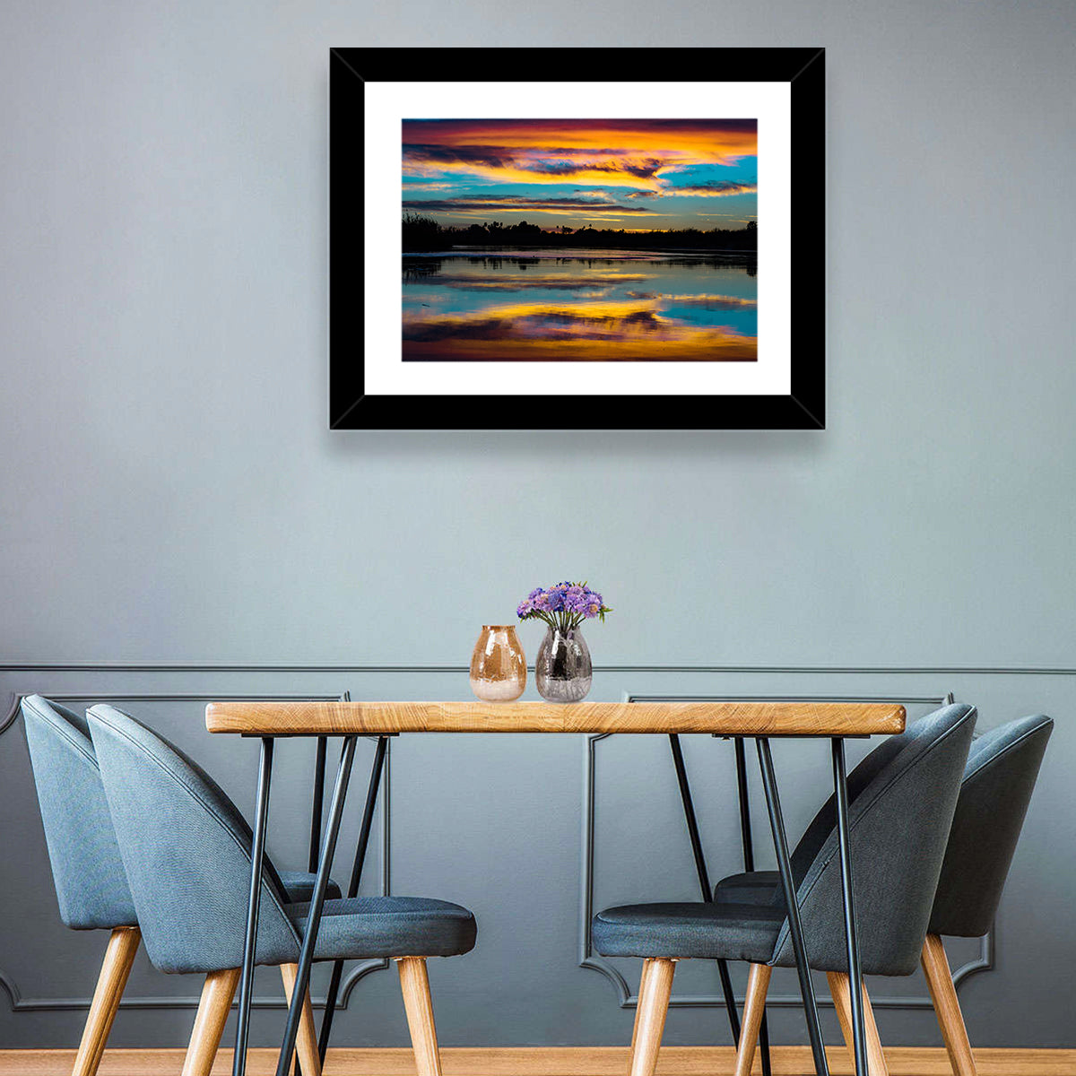 Colorado River Dusk Reflection Wall Art