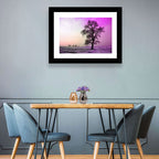 Violet Winter Dawn Tree Wall Art