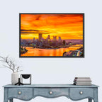 Pittsburgh Skyline at the Point Wall Art
