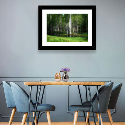 Lush Green Swamp Wall Art