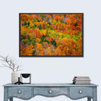 Vermont Autumn Mountain Forest Wall Art