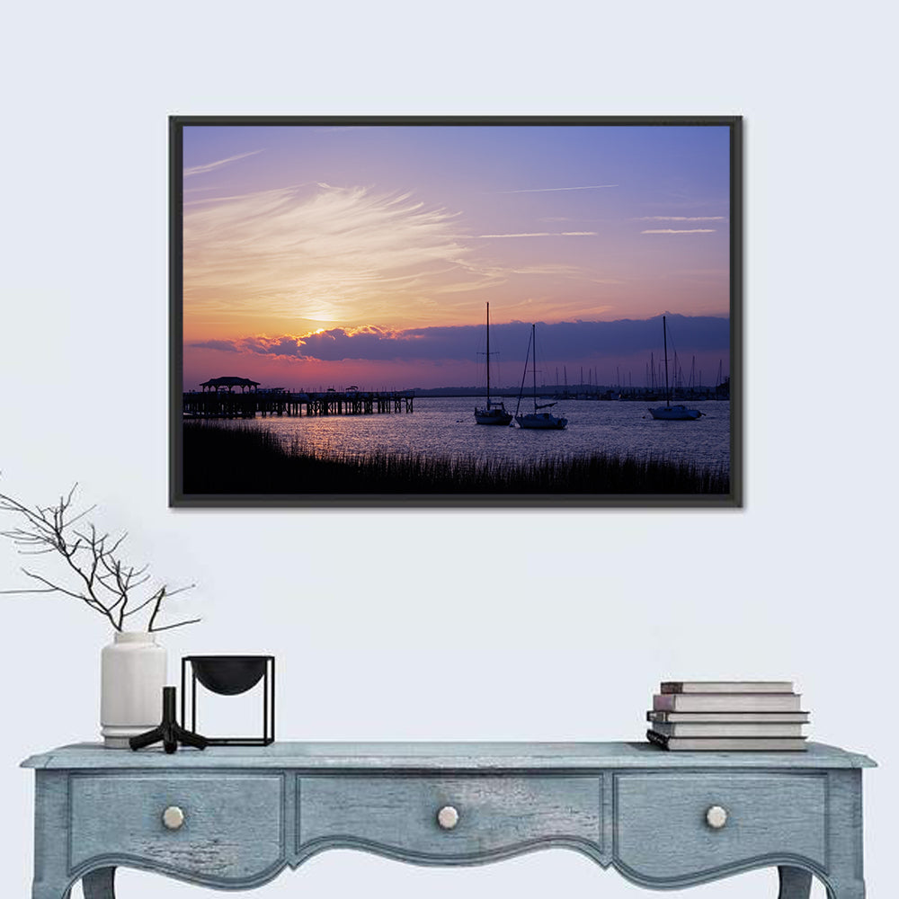 South Carolina Coastal Harbor Wall Art