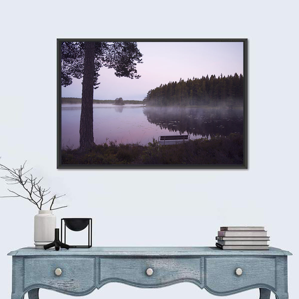 Misty Lake Wall Art