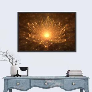 Water Lily Illustration Wall Art