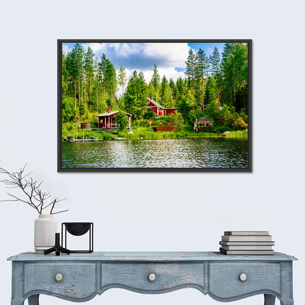 Finnish Lakeside Cottages Wall Art