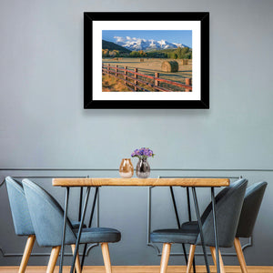 Hay Bales Colorado Fields Wall Art