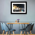 Luminous Metallic Wave Wall Art