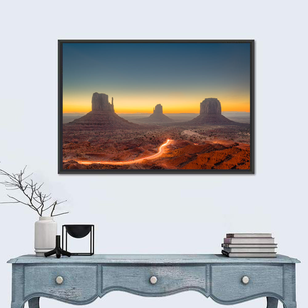 Monument Valley Golden Horizon Wall Art