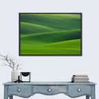 Rolling Emerald Wheat Fields Wall Art