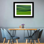 Rolling Emerald Wheat Fields Wall Art
