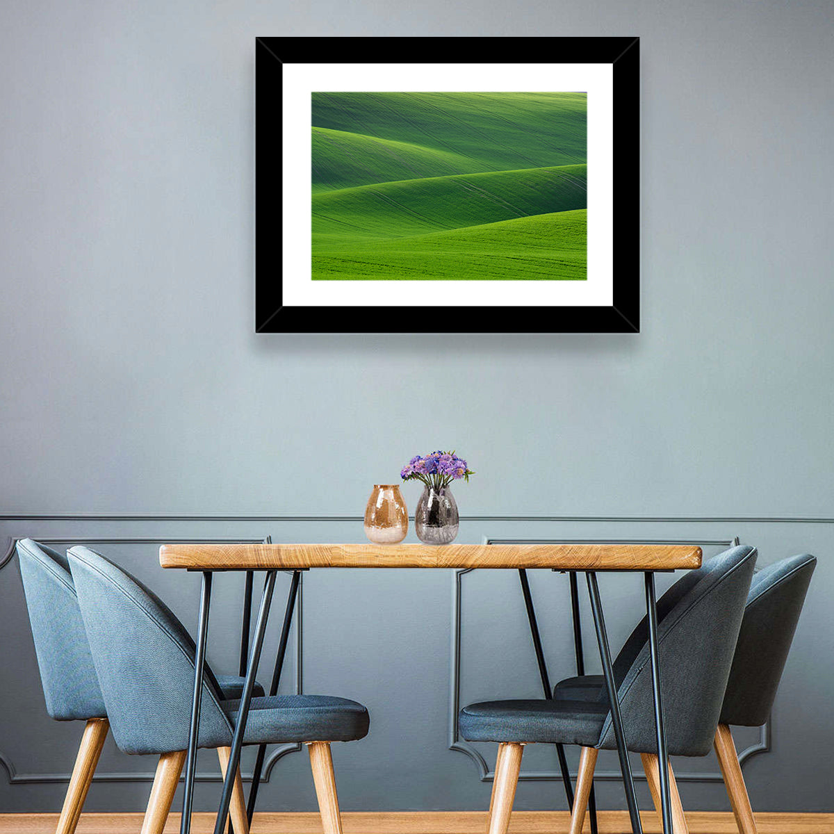 Green Wheat Fields Wall Art