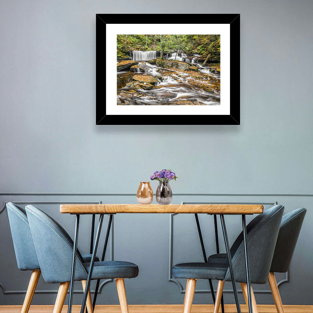 Delaware Falls Wall Art in a room, landscape