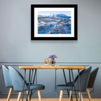 Snowy Valley with Parallel Tracks Wall Art