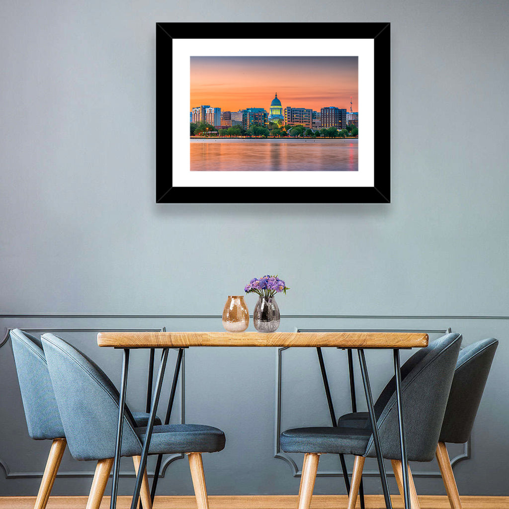 Madison State Capitol Skyline Wall Art