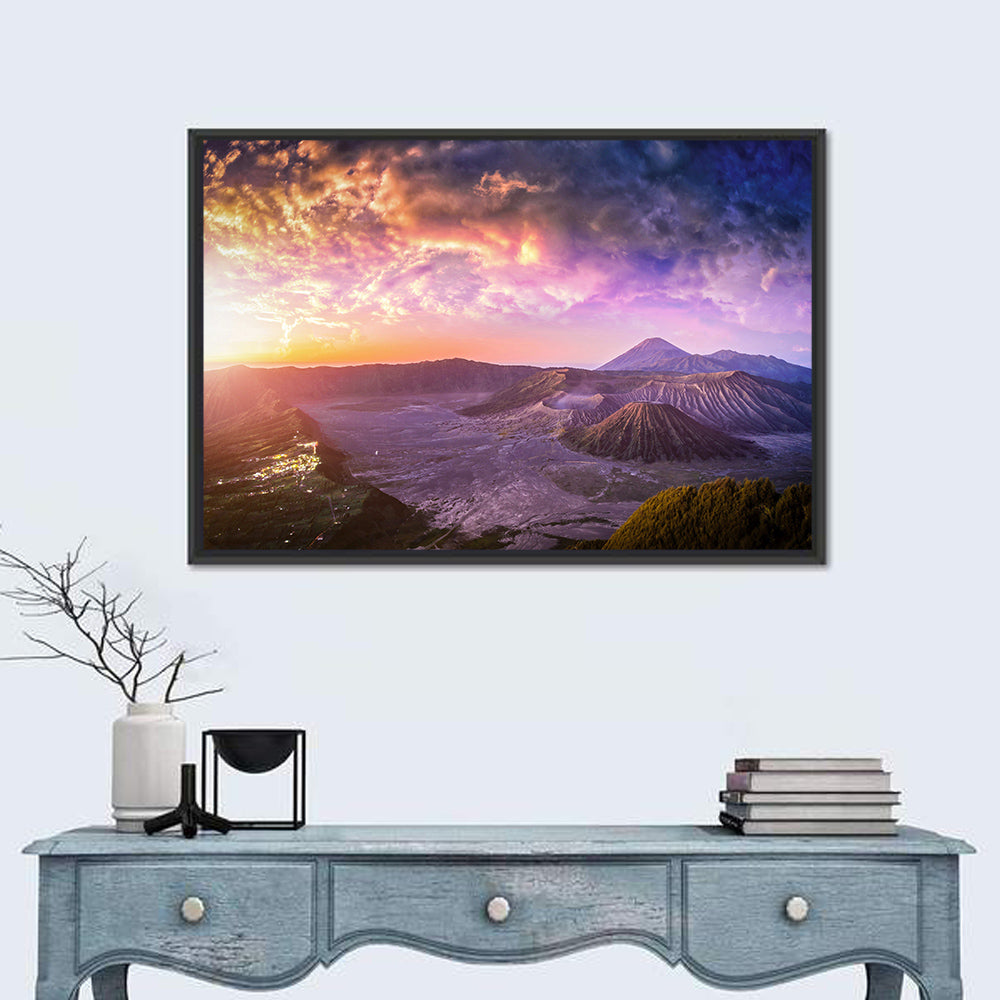 Mount Bromo Sunset View Wall Art