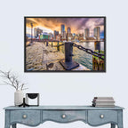Boston Harbor at Dusk Wall Art