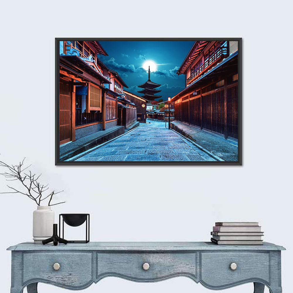 Moonlit Sannen Zaka Kyoto Wall Art