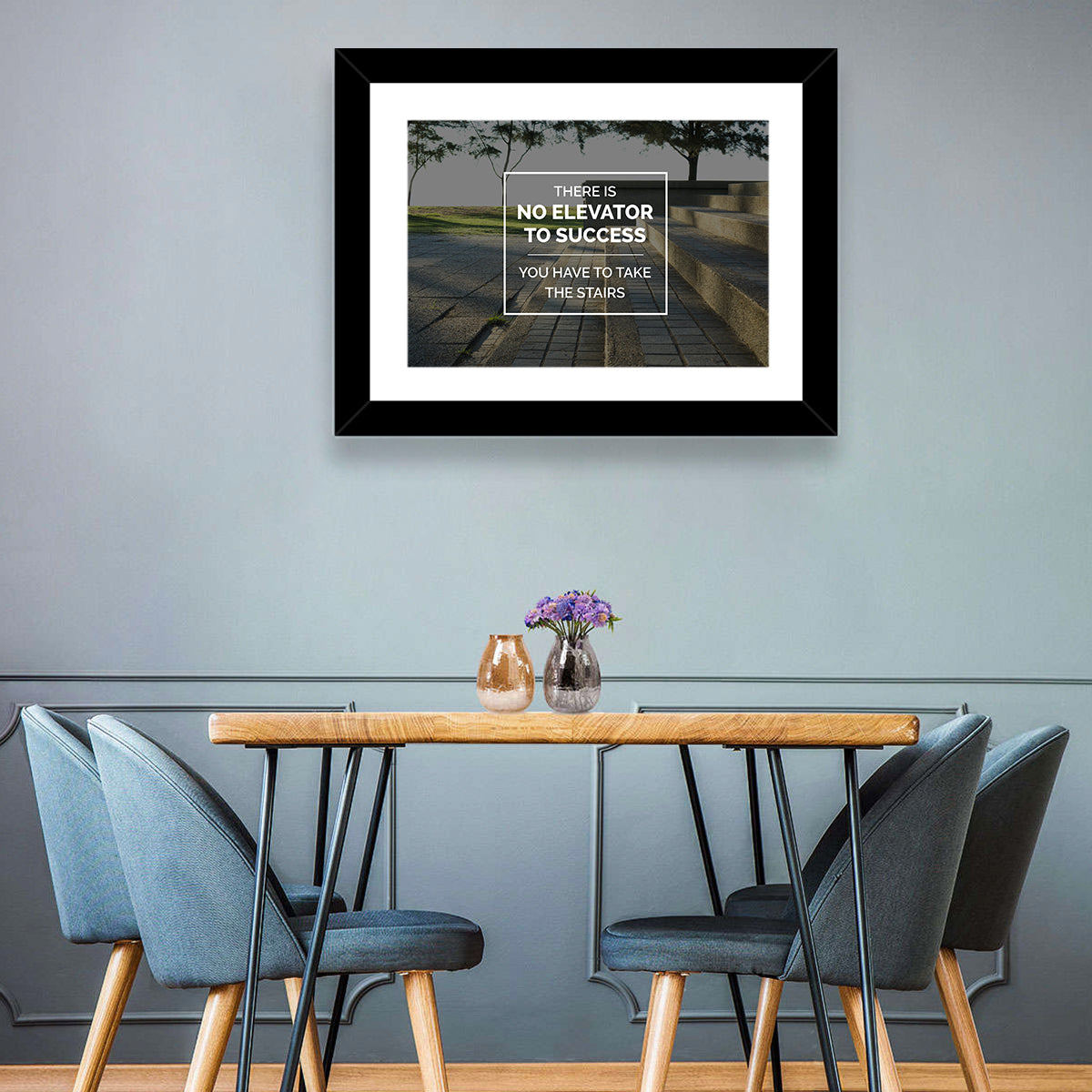 There Is No Elevator to Success Wall Art