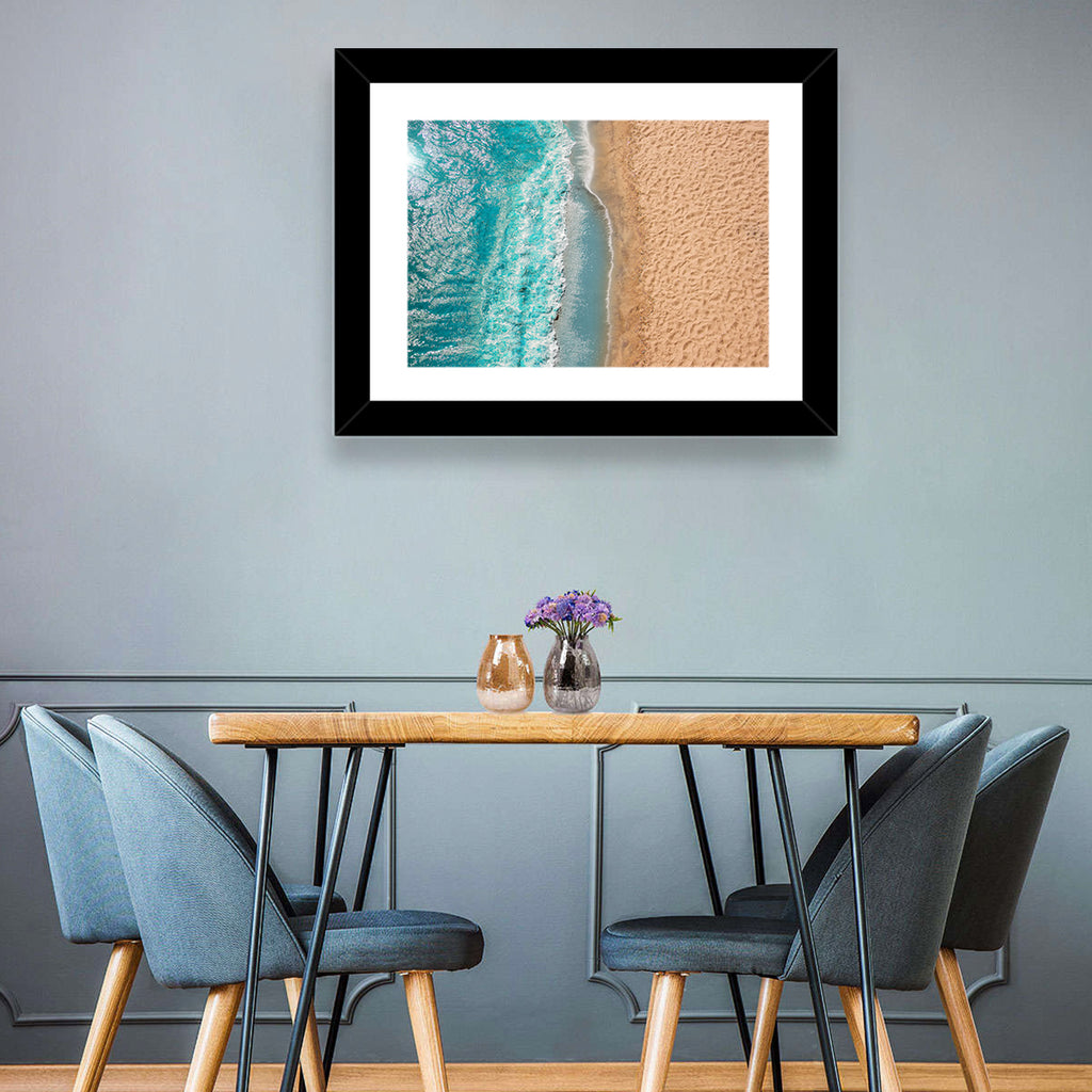 Turquoise Coastline Aerial Wall Art