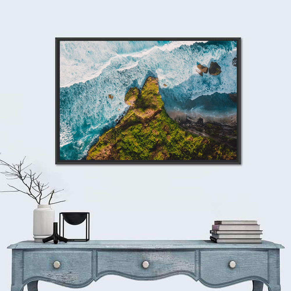 Bali Aerial Cliff View Wall Art