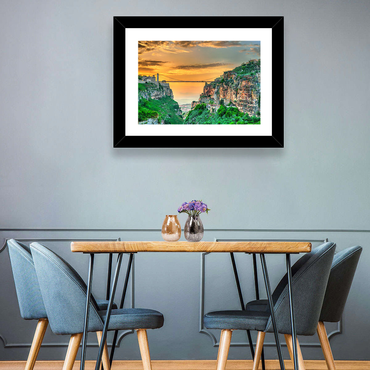 Sidi M'cid Bridge Over Constantine Canyon Wall Art