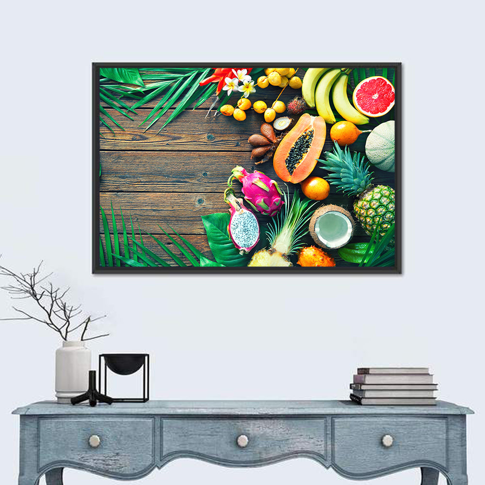 Tropical Fruit Still Life Wall Art
