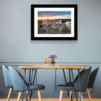 Mir Castle Sunrise Over Lake Wall Art
