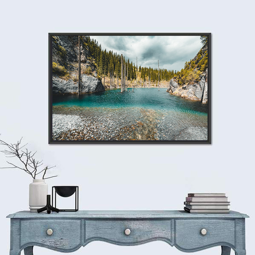 Sunken Forest at Kaindy Lake Wall Art